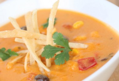 Cheesy Enchilada Soup